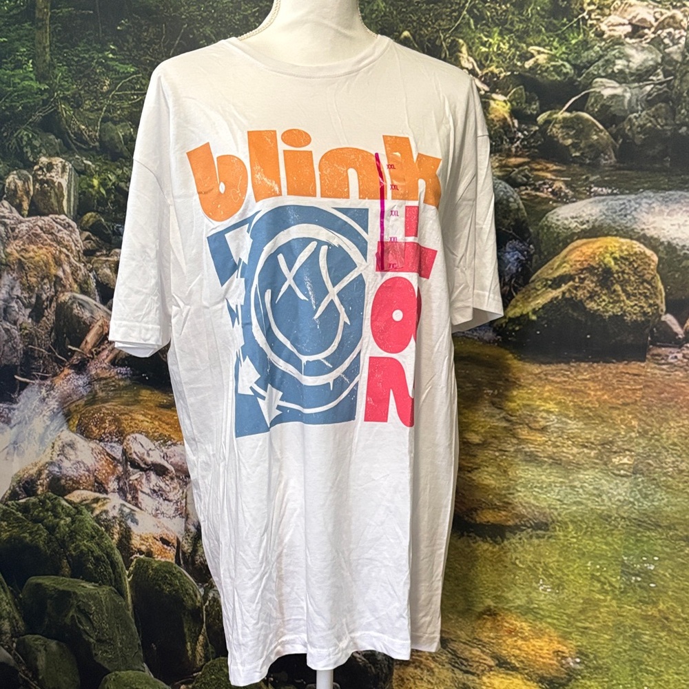 Blink-182 White Graphic Tee